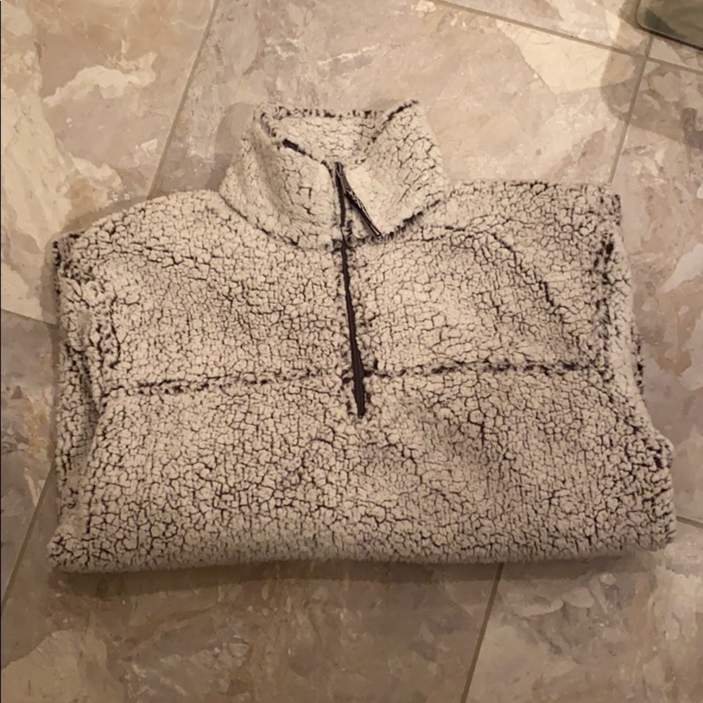 BOXER-CRAFT quarter zip fleece hoodie